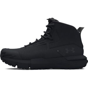 Under Armour UA Charged Valsetz Mid Zapatos tácticos para hombre, cómodas y duraderas botas de montaña, color negro/negro/gris azabache Under Armour UA Charged Valsetz Mid Zapatos tácticos para hombre, cómodas y duraderas botas de montaña, color negro/negro/gris azabache