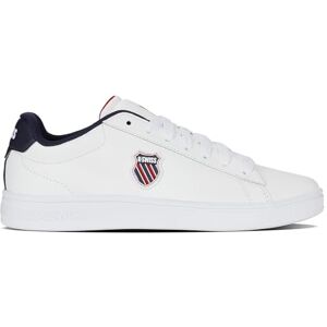K-Swiss - K-Swiss Classic Court Shield II - Blanco - Cuero - Zapatos K-Swiss - K-Swiss Classic Court Shield II - Blanco - Cuero - Zapatos