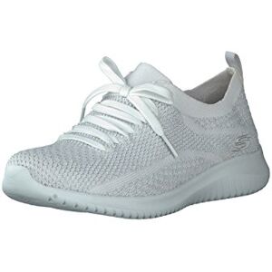 Skechers Ultra Flex Salutations Blanco/Plateado - Zapatillas Skechers Ultra Flex Salutations Blanco/Plateado - Zapatillas