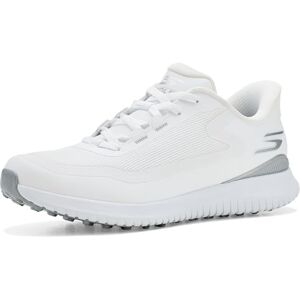 Skechers Mujer Slip-Ins: Go Golf Flight Sneakers For Women Breathable Mesh, Spikeless Traction Slip-In Entrenador, White Silver, 37 EU Skechers Mujer Slip-Ins: Go Golf Flight Sneakers For Women Breathable Mesh, Spikeless Traction Slip-In Entrenador, White Silver, 37 EU