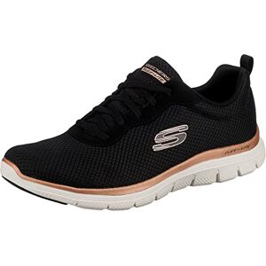 Skechers Flex Appeal 4.0 Brilliant View Regular, Zapatillas Mujer, Black Mesh Rose Gold Trim, 42 EU Skechers Flex Appeal 4.0 Brilliant View Regular, Zapatillas Mujer, Black Mesh Rose Gold Trim, 42 EU