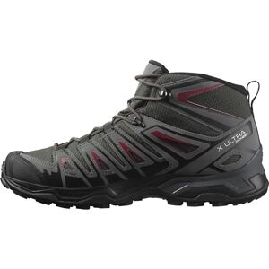 SALOMON X Ultra Pioneer Mid Gore-tex, Botas de Senderismo Hombre, Multicolor Peat Quiet Shade Biking Red, 40 2/3 EU Estrecho SALOMON X Ultra Pioneer Mid Gore-tex, Botas de Senderismo Hombre, Multicolor Peat Quiet Shade Biking Red, 40 2/3 EU Estrecho