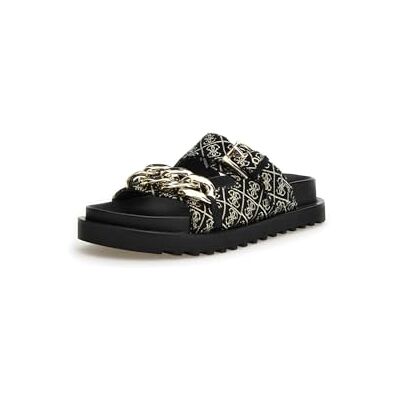 GUESS FL6FATFAL03BLKPL FATEMA Sneaker Female Negro y platino EU 39 GUESS FL6FATFAL03BLKPL FATEMA Sneaker Female Negro y platino EU 39