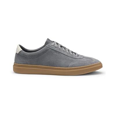 Boss Zapatillas Kieran Tenn para Hombre de Gamuza con Suela de Goma, Talla, Gris Claro, 41 EU Boss Zapatillas Kieran Tenn para Hombre de Gamuza con Suela de Goma, Talla, Gris Claro, 41 EU