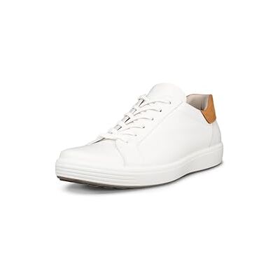 ECCO Tenis Soft 7 Easy Slip para Hombre, Blanco/León, 12-12.5 ECCO Tenis Soft 7 Easy Slip para Hombre, Blanco/León, 12-12.5
