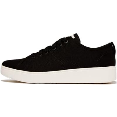 Fitflop Rally Canvas Sneakers, Zapatillas Mujer, Black, 36 EU Fitflop Rally Canvas Sneakers, Zapatillas Mujer, Black, 36 EU