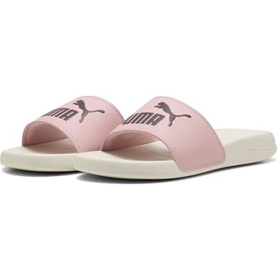 PUMA Sandalias Popcat 20 42, Rosy Outlook Chocolate Brown Alpine Snow Pink White PUMA Sandalias Popcat 20 42, Rosy Outlook Chocolate Brown Alpine Snow Pink White