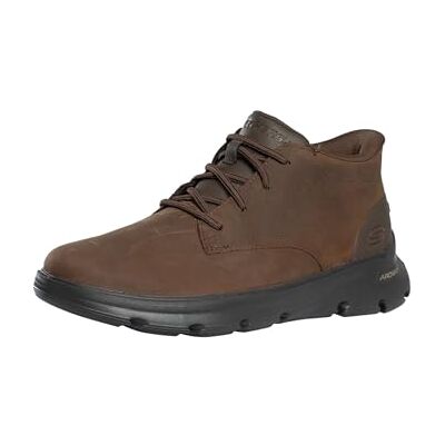 Skechers Botas de Tobillo para Hombre Arch Fit Garza Ridley, Piel sintética de Cacao, 45 EU Skechers Botas de Tobillo para Hombre Arch Fit Garza Ridley, Piel sintética de Cacao, 45 EU