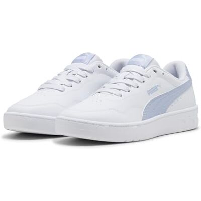 PUMA Mujer Corto Lally Basket, Blanco Nieve Azul Montaña, 37 EU, Blanco Nieve Azul Montaña, 37 EU PUMA Mujer Corto Lally Basket, Blanco Nieve Azul Montaña, 37 EU, Blanco Nieve Azul Montaña, 37 EU
