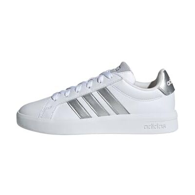 Adidas Unisex niños Grand Court 3.0 Junior Shoes, FTWR White/Silver Met./Silver Met., 36 EU Adidas Unisex niños Grand Court 3.0 Junior Shoes, FTWR White/Silver Met./Silver Met., 36 EU