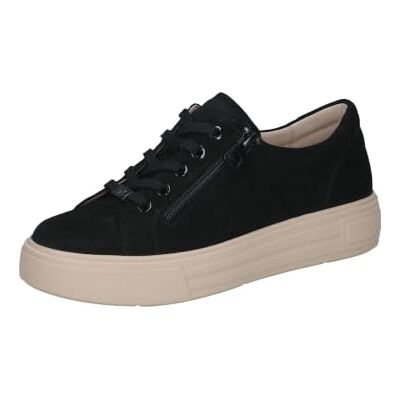 CAPRICE Zapatillas de Piel para Mujer, Black Suede, 40 CAPRICE Zapatillas de Piel para Mujer, Black Suede, 40