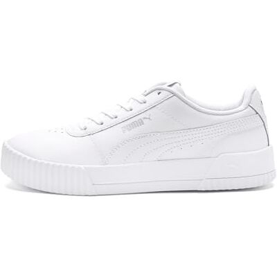 Zapatos Puma Carina L - Talla 7 - Blanco-Blanco-Plata Zapatos Puma Carina L - Talla 7 - Blanco-Blanco-Plata