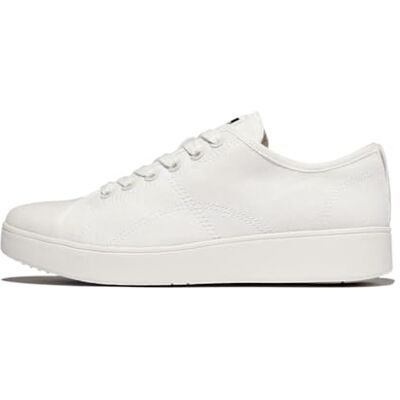 Fitflop Tenis de Lona Rally para Mujer, White, 36 EU Fitflop Tenis de Lona Rally para Mujer, White, 36 EU