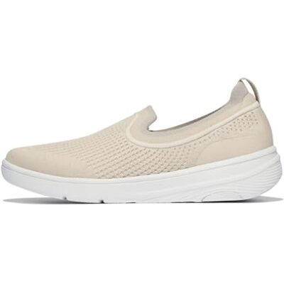 Fitflop Tenis de Punto Super-Q para Mujer, Beige, 40 EU Fitflop Tenis de Punto Super-Q para Mujer, Beige, 40 EU