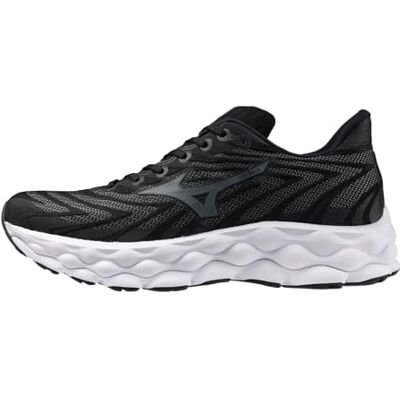 Mizuno Tenis de Correr Wave Sky 8 para Hombre, Negro-Gris metálico, 42.5 EU Mizuno Tenis de Correr Wave Sky 8 para Hombre, Negro-Gris metálico, 42.5 EU