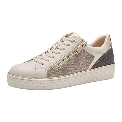MARCO TOZZI Damen, Sneaker, Feel ME Fußbett,Wechselfußbett, weiches Innenfutter, Vegan, , Zapatillas Bajas Mujer, Peine Crema, 37 EU MARCO TOZZI Damen, Sneaker, Feel ME Fußbett,Wechselfußbett, weiches Innenfutter, Vegan, , Zapatillas Bajas Mujer, Peine Crema, 37 EU