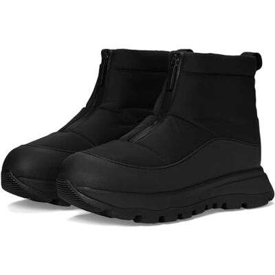 Fitflop Neo-d-hyker Botas de exterior acolchadas con cremallera frontal a prueba de agua para mujer, Negro y dorado profundo, 37.5 EU Fitflop Neo-d-hyker Botas de exterior acolchadas con cremallera frontal a prueba de agua para mujer, Negro y dorado profundo, 37.5 EU