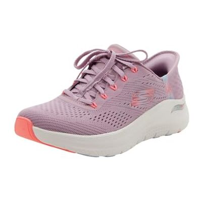 Skechers Mujer Arch Fit 2.0 Easy Chic Slip-In ENTRENADOR, Mauve Mesh/Multi Trim, 38.5 EU Skechers Mujer Arch Fit 2.0 Easy Chic Slip-In ENTRENADOR, Mauve Mesh/Multi Trim, 38.5 EU