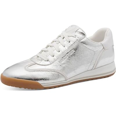 MARCO TOZZI Zapatillas Deportivas para Mujer, Color Plateado, Talla 37 EU MARCO TOZZI Zapatillas Deportivas para Mujer, Color Plateado, Talla 37 EU