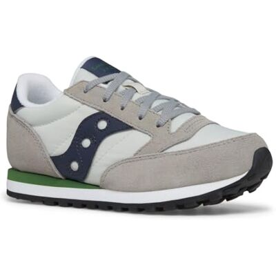 Saucony Tenis Unisex Jazz Original para niños, Gris Azul Marino Verde, 34 EU Saucony Tenis Unisex Jazz Original para niños, Gris Azul Marino Verde, 34 EU