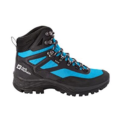 Jack Wolfskin Zapatillas de senderismo para hombre Texapore Mid M, Lima azul., 46 EU Jack Wolfskin Zapatillas de senderismo para hombre Texapore Mid M, Lima azul., 46 EU