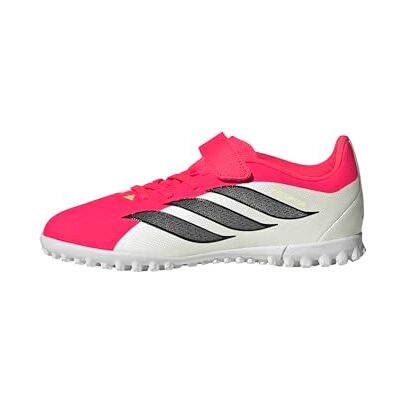 Adidas Unisex niños Predator Club Hook-and-Loop Turf Football Shoes Kids, Lucid Red/Core Black/FTWR White, 34 EU Adidas Unisex niños Predator Club Hook-and-Loop Turf Football Shoes Kids, Lucid Red/Core Black/FTWR White, 34 EU