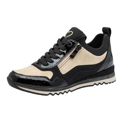 MARCO TOZZI Tenis para Mujer , Peine Negro y Negro, 6 UK MARCO TOZZI Tenis para Mujer , Peine Negro y Negro, 6 UK