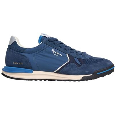 Pepe Jeans Marvin Match M Tenis para Hombre, Color Azul (Dark Denim Blue), 41 Pepe Jeans Marvin Match M Tenis para Hombre, Color Azul (Dark Denim Blue), 41