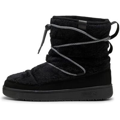 PUMA Snowbae Suede WNS Tenis para Mujer, Negro Plano Gris Oscuro, 41 EU PUMA Snowbae Suede WNS Tenis para Mujer, Negro Plano Gris Oscuro, 41 EU