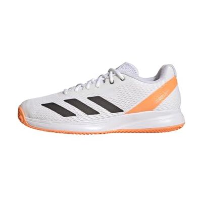 Adidas Hombre Courtflash Speed 2 Mens Tennis Shoes, FTWR White/Core Black/Lucid Orange, 44 2/3 EU Adidas Hombre Courtflash Speed 2 Mens Tennis Shoes, FTWR White/Core Black/Lucid Orange, 44 2/3 EU