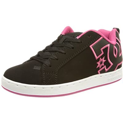 DC Shoes Court Graffik Zapatillas, Mujer, Multicolor (Black/Pink Stencil), 40.5 EU DC Shoes Court Graffik Zapatillas, Mujer, Multicolor (Black/Pink Stencil), 40.5 EU
