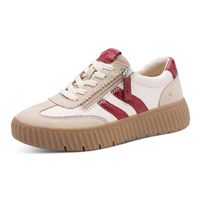 Tamaris Comfort Damen Sneaker Low, Zapatillas Mujer, Beige Red, 39 EU Tamaris Comfort Damen Sneaker Low, Zapatillas Mujer, Beige Red, 39 EU
