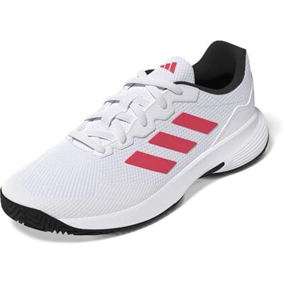 Adidas Hombre Gamecourt 2.0 Tennis Shoes, FTWR White/Lucid Red/Core Black, 38 2/3 EU Adidas Hombre Gamecourt 2.0 Tennis Shoes, FTWR White/Lucid Red/Core Black, 38 2/3 EU