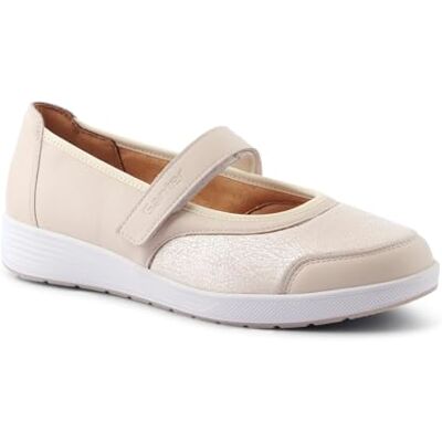 Ganter Klara-k, Zapatos Tipo Ballet Mujer, Beige, 37.5 EU XX-Ancho Ganter Klara-k, Zapatos Tipo Ballet Mujer, Beige, 37.5 EU XX-Ancho