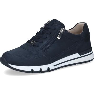 CAPRICE Zapatillas para Mujer , Ocean Suede, 37 EU Ancho CAPRICE Zapatillas para Mujer , Ocean Suede, 37 EU Ancho