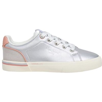 Pepe Jeans Kenton Galactic G, Sneak Niñas, Gris Plateado, 35 EU Pepe Jeans Kenton Galactic G, Sneak Niñas, Gris Plateado, 35 EU