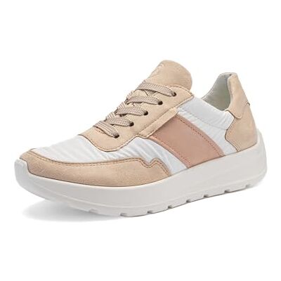 ARA New York, Zapatillas Mujer, Beach Eggwhite Albaricoque, 41 EU Ancho ARA New York, Zapatillas Mujer, Beach Eggwhite Albaricoque, 41 EU Ancho
