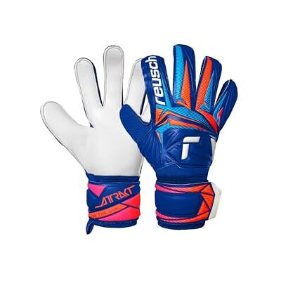 Reusch Guantes de Portero para Hombres Adultos Agarre Resistente, Ajuste Estable y Control de Bola eficaz Césped Artificial, Césped Natural y Terreno Duro Attrakt Solid Reusch Guantes de Portero para Hombres Adultos Agarre Resistente, Ajuste Estable y Control de Bola eficaz Césped Artificial, Césped Natural y Terreno Duro Attrakt Solid