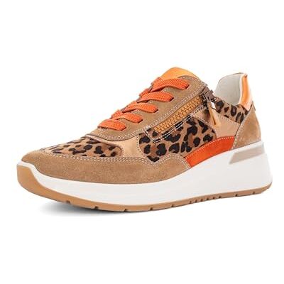 ARA Zapatillas Garda p Mujer, Bizcocho Natural, Whisky Poppy Jaffa, 40 EU Ancho ARA Zapatillas Garda p Mujer, Bizcocho Natural, Whisky Poppy Jaffa, 40 EU Ancho
