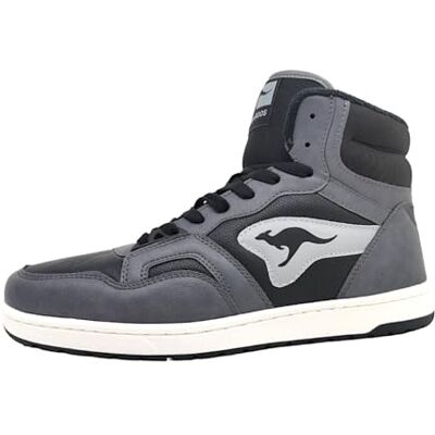 KangaROOS K-Slam Point Mid Zapatillas Unisex, Steel Grey Jet Black, 36 EU KangaROOS K-Slam Point Mid Zapatillas Unisex, Steel Grey Jet Black, 36 EU