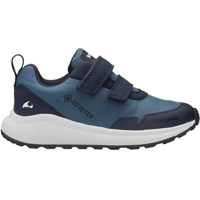 Viking Aery Track Low F GTX, Zapatos para Caminar, Unisex Niños, Denim/Navy, 28 EU Viking Aery Track Low F GTX, Zapatos para Caminar, Unisex Niños, Denim/Navy, 28 EU