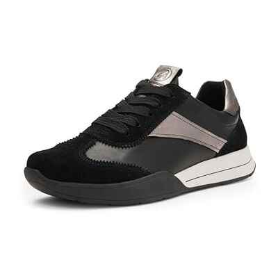 ARA Zapatillas Monza p Mujer, Color Negro, Grafito, 38 EU Ancho, Color Negro., 38 EU Ancho ARA Zapatillas Monza p Mujer, Color Negro, Grafito, 38 EU Ancho, Color Negro., 38 EU Ancho