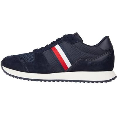 Tommy Hilfiger Hombre Runner Sneaker Runner Evo Mix Zapatillas de deporte, Azul (Desert Sky), 40 EU Tommy Hilfiger Hombre Runner Sneaker Runner Evo Mix Zapatillas de deporte, Azul (Desert Sky), 40 EU