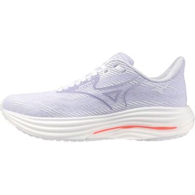 Mizuno Wave Rider 29 Tenis de Correr para Mujer, Blanco-Azul islandés, 40.5 EU Mizuno Wave Rider 29 Tenis de Correr para Mujer, Blanco-Azul islandés, 40.5 EU