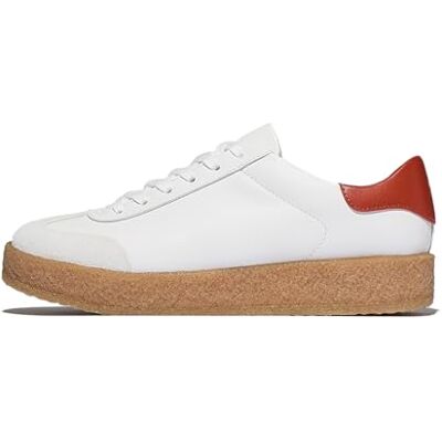 Fitflop Zapatillas Rally de Piel crepé con Punta en T para Mujer, Color Blanco Urbano/Terracota, Talla 36, Urban White Terracotta, 39 EU Fitflop Zapatillas Rally de Piel crepé con Punta en T para Mujer, Color Blanco Urbano/Terracota, Talla 36, Urban White Terracotta, 39 EU