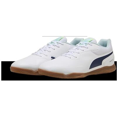 PUMA Truco III Tenis de fútbol Unisex, Blanco Aqua Fizzy Light, 40 EU PUMA Truco III Tenis de fútbol Unisex, Blanco Aqua Fizzy Light, 40 EU