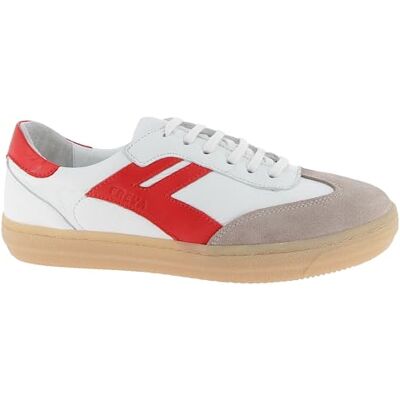 Andrea Conti Damen Low Top Sneaker Freya, Zapatillas Mujer, Blanco Rojo Oscuro, 38 EU Andrea Conti Damen Low Top Sneaker Freya, Zapatillas Mujer, Blanco Rojo Oscuro, 38 EU