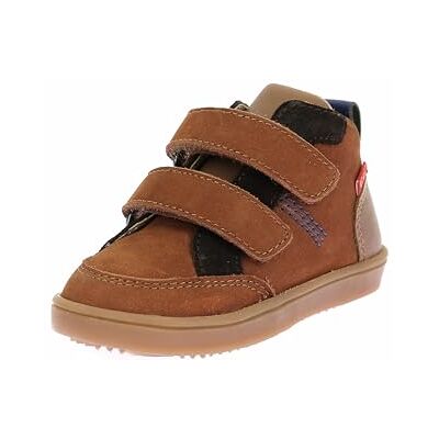 Kickers Kick Wetykro, Zapatillas Unisex niños, Marrón Camel Azul, 25 EU Kickers Kick Wetykro, Zapatillas Unisex niños, Marrón Camel Azul, 25 EU