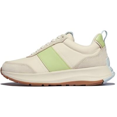 Fitflop F-Mode Flow Tenis Planos de Tela/Gamuza/Cuero para Mujer, Verde Lima, 36 EU Fitflop F-Mode Flow Tenis Planos de Tela/Gamuza/Cuero para Mujer, Verde Lima, 36 EU