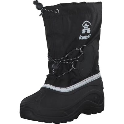 Kamik Southpole4 Botas de nieve para niños, impermeables, forradas cálidas, perfectas para el pie de los niños, negro blanco, 33/34 EU Kamik Southpole4 Botas de nieve para niños, impermeables, forradas cálidas, perfectas para el pie de los niños, negro blanco, 33/34 EU